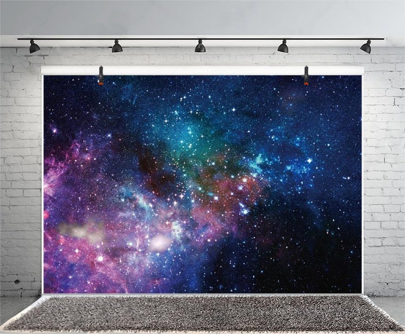 AOFOTO 8x6ft Deep Space Galaxy Nebula Backdrop Universe Sparkling Galactics Starry Sky Milky Way Stars Background for Photography Kid Adult Birthday Party Events Decoration Photo Studio Prop Vinyl - Image 3